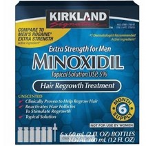 탈모트리트먼트5% 커클랜드 남성용 모발강화 헤어 에센스 6개월 (60ml x 6개입), 12개월분