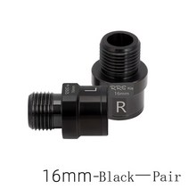 자전거 페달 연장 볼트 스페이서 익스텐더 어댑터 티타늄 합금, 스틸 16mm 블랙