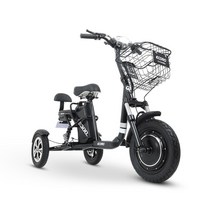 AU테크 에코로 S300 TRIKE 소형 미니 삼륜 바이크 전동 전기스쿠터 48V 12Ah, S300 TRIKE 48V 12Ah 블랙 {MR}