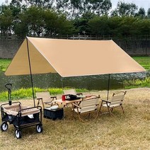 아웃도어 야외캠핑 타프 다용도 그늘막 가림막 천막타프 피크닉 미니멀 타프, 화이트그레이