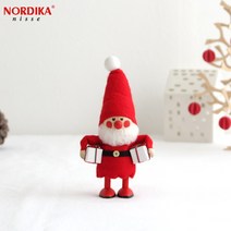 노르디카 니세 욕심 산타 펠트 시리즈 빨간 북유럽 목제인형