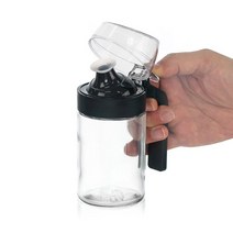 원터치 반자동 유리 오일병 400ml 오일병 소스병 소스통 뚜껑 개폐식, 본품
