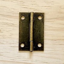 미니 경첩 나무 상자 목공 소품 이지 경첩 30mm 38mm (100개 대량판매) 엔틱, 3. 38mm 엔틱