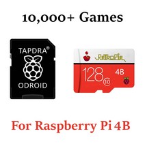 RETROPIE MICRO SD 카드 128GB FOR RASPBERRY PI 4 10000 + 레트로 게임 45 에뮬레이터 미리 장착 된 DIY 에뮬레이션 스테이션 ES