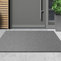 양면코일매트 120cm 현관바닥재 업소용발매트 롤 패턴, 봄의피는꽃 회색