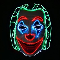 [FullyJully Store] LED 가면 마스크 조커 파티가면 쓸데없는선물 관종템 인싸템 할로윈