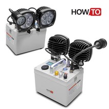 하우투 집어등 달초롱 쌍발 100W 더블 낚시 갈치 갑오징어 호래기 크리 루어 초강력, 달초롱 쌍발 5.8시간 고속충전기