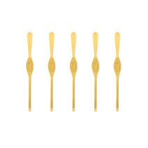 (게포크 B타입 중형 -골드 5개) 스텐 게살 랍스타 꽃게 대게 홍게 킹크랩 게 밤 속살 호두 주방 포크