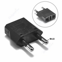 1pcs 미국 EU 플매트 카펫 매트 러그 전기 소켓 유럽 여행 전원 어댑터 변환기 AC 콘센트, [01] 1pcs, [02] 4.8mm black, 02 4.8mm black_01 1pcs
