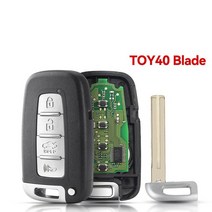 스마트키복사 스마트키고장 자동차디지털키 스마트키개조 KEYYOU For Hyundai Sonata 2011 기아 Sportage S, 04 4 Buttons TOY40