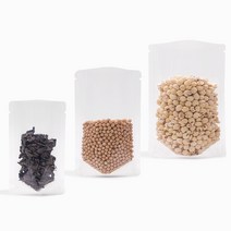 홍진포장 두꺼운 투명 스탠드봉투 스탠딩파우치 100장 사이즈 7종 (지퍼없음), 15 x 22cm - 100장 (장당100원), 1개, 1개