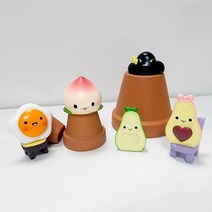 초밥 도시락 미니어처 1P 음식 복숭아 아보카도 김밥 피규어 테라리움 캔들 만들기 화분꾸미기, 아보카드군
