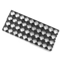 10pack 18650 배터리 홀더 브래킷 세포 안전 방지 플라스틱 원통 브래킷 18650 리튬 배터리, 검은 색, 10개