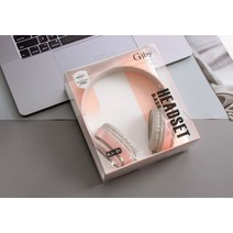 지널 GJ31 고음질 메탈 유선 베이스 헤드셋 판매, 06 분홍색