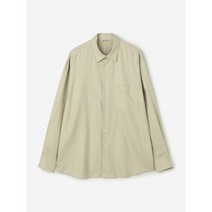 오라리 WASHED FINX TWILL BIG SHIRT 라이트 브라운 A23AS02TN 남성 셔츠