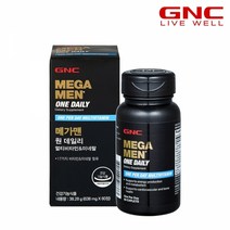 [GNC] 메가맨 원데일리멀티비타민 앤 미네랄 (60정)_(50837), 1개, 단품, 상세참조