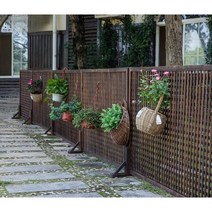 울타리펜스 전원주택대문 통나무주택 휀스 고급빌라, L