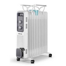 가정용 전기 라디에이터 이동식 히터 거실 난방기, 화이트 2200W