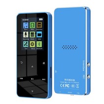 새로운 MP3 MP4 HiFi 음악 플레이어 블루투스 호환 지원 카드 FM 알람 시계 보수계 전자 책 내장 스피커 포함, Blue 16G, 09 Blue 16G