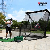 골프 연습네트 골프연습장 스윙네트 그물망 텐트 대형 야외 가정용, 펀스케일B형-기본네트,타겟천,잔디(골프공사은품)