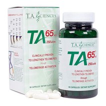 TA사이언스 TA 65 250유닛 텔로머라제 활성 90캡슐 T.A. Sciences TA-65 250 Unit Telomerase Activation