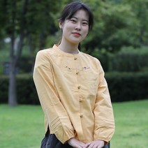 봄 가을 여자 슬라브 장미 블라우스 생활한복 개량한복