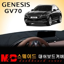 2022 GV70 스웨이드 대쉬보드커버 /논슬립 썬커버, (스웨이드)원단+(레드)테두리, HUD-(없음)