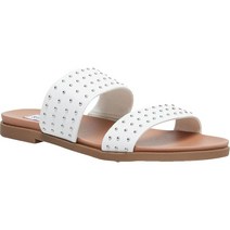정품 Steve Madden 여성용 Dede-s 샌들 화이트.
