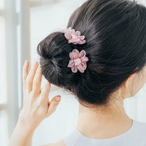[수앤수]릴리 핸드메이드 올림머리 당고밴드 (21H276)