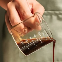 카페 내열유리 밀크저그 샷잔 시럽잔 용품 시럽볼 에스프레소잔 커피 크로플, 크로크321샷잔(대60ml2p)