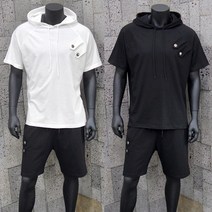 아이야 남자 여름신상 반팔 트레이닝세트 [남자여름후드세트] 비조