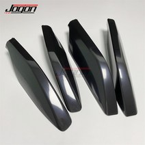 렉서스 GX470 2003-2009 용 루프 레일 교체 랙 엔드 캡 보호 커버 트림 자동차 액세서리 4 개입, Black, 01 Black