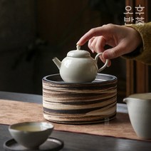 수공예 도자기 모던 퇴수기 호승 차판 다반, 가을산길 B