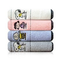 송월타월 스누피프렌지 30수 캐릭터 세면타월, 분홍, 분홍