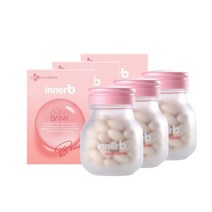 CJ 이너비 아쿠아뱅크 히알루론산 + 쇼핑백 증정, 56캡슐 x 3box