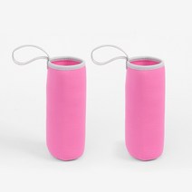 스트랩 물병파우치 2p세트 550ml 진핑크 텀블러커버, 상세 참조
