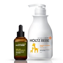 홀츠베베 100% 골든 호호바 베이비 오일 60ml + 약산성 베이비 아기 유아 영양 진정 로션 500ml 2종 세트
