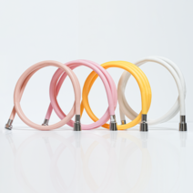 버블룸 마이크로버블 샤워기 PVC 물때방지 꼬임방지 친환경 컬러 국내생산 KC제품 샤워 호스, 핑크, 1개