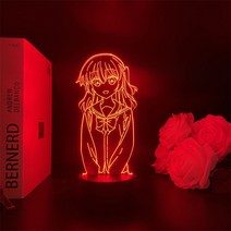 봇치더록 봇치더락 3D 아크릴 스탠드 무드등 만들기 LED DIY 조명 취침등, 단색 따뜻한 빛 usb 플러그인 램프, 3628