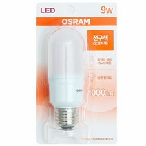 오스람 절전형 LED램프_9W(전구색), 단품