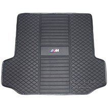 BMW 630gt 트렁크매트 g32 640gt gt630i 6시리즈, 블랙 레더 블랙 실+///M자수