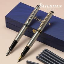 워터맨 [무료각인+선물포장]엑스퍼트3 스텐 만년필+잉크카트리지 1팩, 각인있음(배송메세지에 기입), 스텐 GT, F