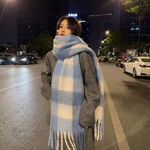 데이룸 남녀공용 체크 대왕 목도리 빅 머플러 5 COLOR