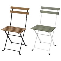 이케아 TARNO 테르뇌 야외테이블+의자2개세트/식탁세트/2인식탁/책상/정원/테라스, 색상:블랙라이트스테인브라운_001.651.28