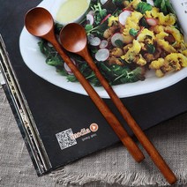 소담 천연 고급 옻칠 긴목 티스푼 2P, 소담 천연 고급 옻칠 긴목 티 스푼 2P