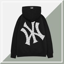 MLB 남여 공용 후드Hood티 니트 기모 커플 아이템 긴소매 티남방 뉴욕 양키스 빅로고 캐주얼