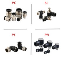 에어 톱 직소 블랙 에어 호스 피팅 1/8 4mm/6mm/8mm/10mm PC 튜브 커넥터 공압 퀵 커플 링 파이프, [04] SL, [18] 12-03 (12mm-3l8)