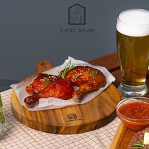 [천삼백케이] [리베바움] 프리미엄 원목도마 골든티크우드 라운드02 각인가능, 각인서비스요청