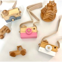 [러블리원] 아인 우드 감성 카메라 (3color), 블루