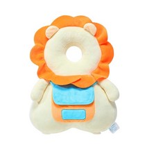 머리 보호 패드 머리 모양 수면 베개 목 귀여운 저항 쿠션 안전 베개 소녀 소년 머리, 업그레이드된 사자